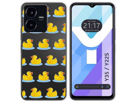 Carcasa Vivo Y35 / Y22S TUMUNDOSMARTPHONE Dibujos Transparente Pato Multicolor