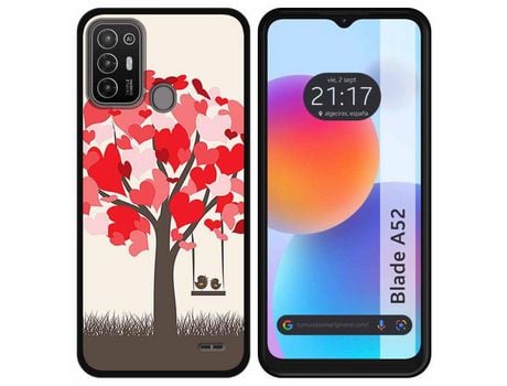 Carcasa ZTE Blade A52 TUMUNDOSMARTPHONE Dibujos Pajaritos Multicolor