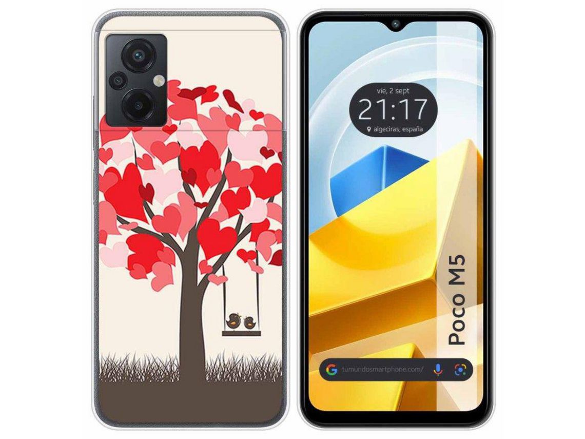 Carcasa Xiaomi Poco M5 TUMUNDOSMARTPHONE Dibujos Pajaritos Multicolor