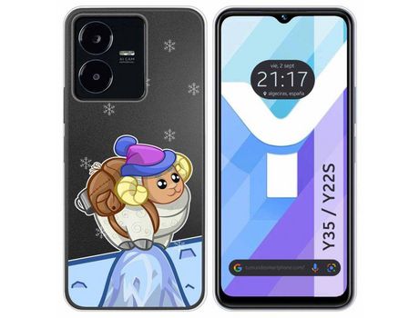 Carcasa Vivo Y35 / Y22S TUMUNDOSMARTPHONE Dibujos Transparente Cabra Multicolor
