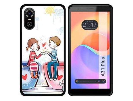 Carcasa ZTE Blade A31 Plus TUMUNDOSMARTPHONE Dibujos Café Multicolor