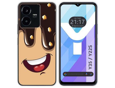 Carcasa Vivo Y35 / Y22S TUMUNDOSMARTPHONE Dibujos Helado Chocolate Multicolor