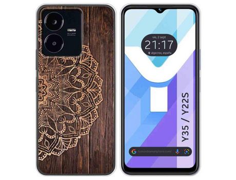 Carcasa Vivo Y35 / Y22S TUMUNDOSMARTPHONE Dibujos Madera 06 Multicolor