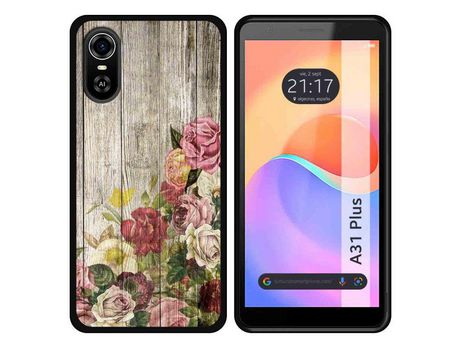 Carcasa ZTE Blade A31 Plus TUMUNDOSMARTPHONE Dibujos Madera 08 Multicolor