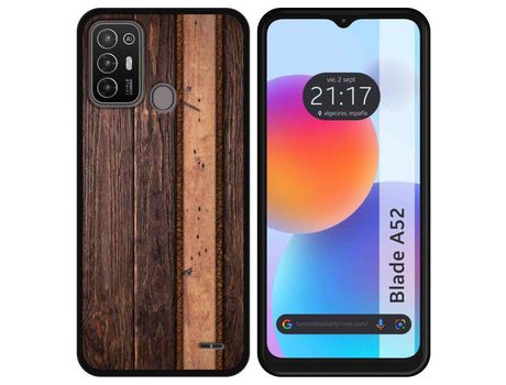 Carcasa ZTE Blade A52 TUMUNDOSMARTPHONE Dibujos Madera 05 Multicolor