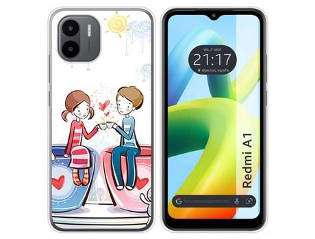 Carcasa Xiaomi Redmi A1 TUMUNDOSMARTPHONE Dibujos Café Multicolor