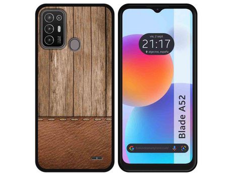 Carcasa ZTE Blade A52 TUMUNDOSMARTPHONE Dibujos Madera 09 Multicolor