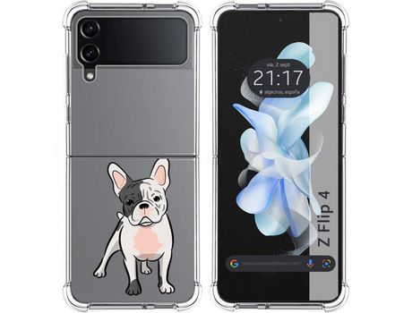 Carcasa Samsung Galaxy Z Flip4 5G TUMUNDOSMARTPHONE Dibujos Antigolpes Perros 06 Multicolor