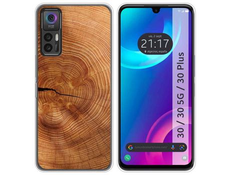 Carcasa TCL 30 / 30 5G / 30 Plus TUMUNDOSMARTPHONE Dibujos Madera 04 Multicolor