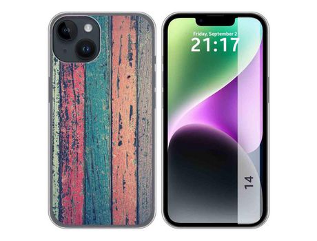 Carcasa iPhone 14 (6.1) TUMUNDOSMARTPHONE Dibujos Madera 10 Multicolor