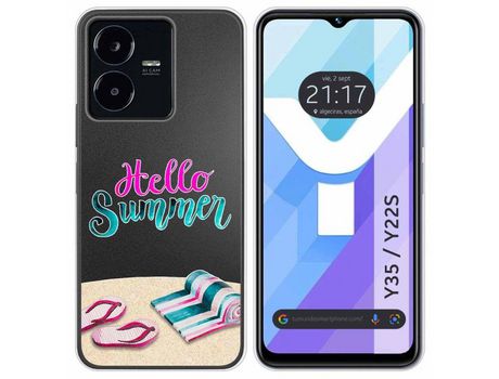 Carcasa Vivo Y35 / Y22S TUMUNDOSMARTPHONE Dibujos Transparente Summer Multicolor