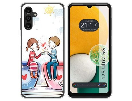 Carcasa Samsung Galaxy A13 5G TUMUNDOSMARTPHONE Dibujos Café Multicolor