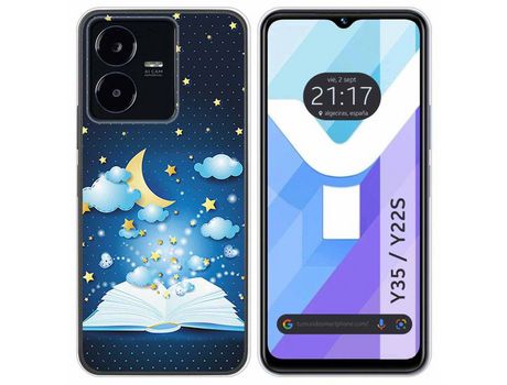 Carcasa Vivo Y35 / Y22S TUMUNDOSMARTPHONE Dibujos Libro Cuentos Multicolor