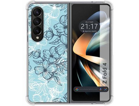 Carcasa Samsung Galaxy Z Fold4 5G TUMUNDOSMARTPHONE Dibujos Antigolpes Flores 03 Multicolor