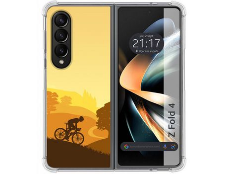 Carcasa Samsung Galaxy Z Fold4 5G TUMUNDOSMARTPHONE Dibujos Antigolpes Ciclista Multicolor