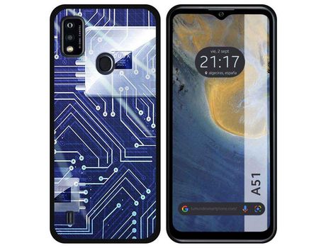 Carcasa ZTE Blade A51 TUMUNDOSMARTPHONE Dibujos Circuito Multicolor