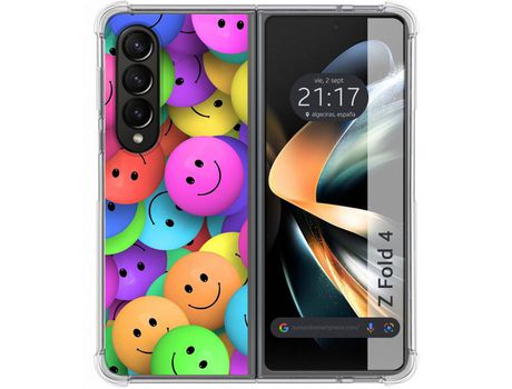 Carcasa Samsung Galaxy Z Fold4 5G TUMUNDOSMARTPHONE Dibujos Antigolpes Smile Multicolor