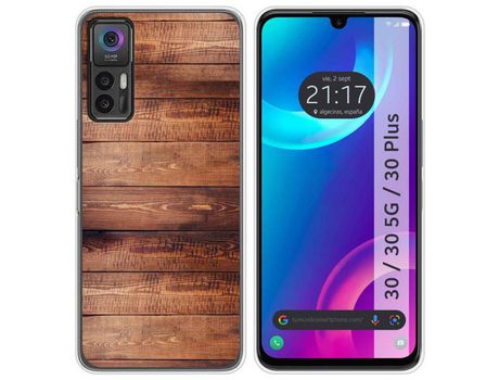 Carcasa TCL 30 / 30 5G / 30 Plus TUMUNDOSMARTPHONE Dibujos Madera 02 Multicolor