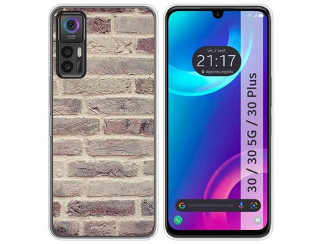 Carcasa TCL 30 / 30 5G / 30 Plus TUMUNDOSMARTPHONE Dibujos Ladrillo 01 Multicolor