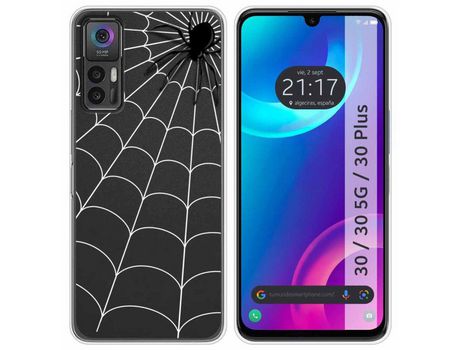 Carcasa TCL 30 / 30 5G / 30 Plus TUMUNDOSMARTPHONE Dibujos Transparente Araña Multicolor