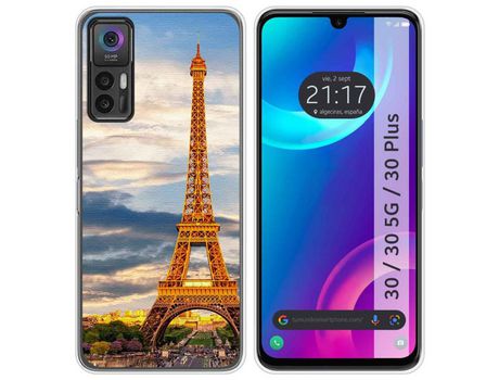 Carcasa TCL 30 / 30 5G / 30 Plus TUMUNDOSMARTPHONE Dibujos Paris Multicolor