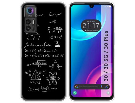 Carcasa TCL 30 / 30 5G / 30 Plus TUMUNDOSMARTPHONE Dibujos Formulas Multicolor