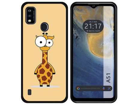 Carcasa ZTE Blade A51 TUMUNDOSMARTPHONE Dibujos Jirafa Multicolor