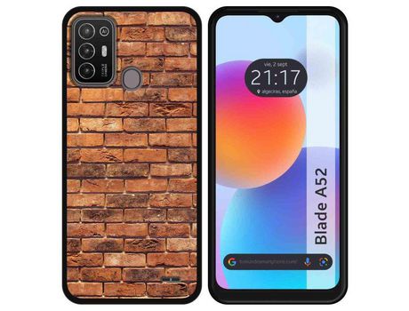 Carcasa ZTE Blade A52 TUMUNDOSMARTPHONE Dibujos Ladrillo 04 Multicolor