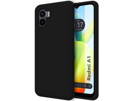 Carcasa Xiaomi Redmi A1 TUMUNDOSMARTPHONE Silicona Líquida Negro