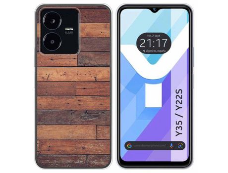 Carcasa Vivo Y35 / Y22S TUMUNDOSMARTPHONE Dibujos Madera 03 Multicolor