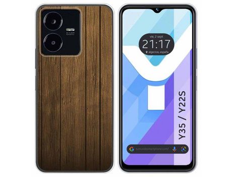 Carcasa Vivo Y35 / Y22S TUMUNDOSMARTPHONE Dibujos Madera Multicolor