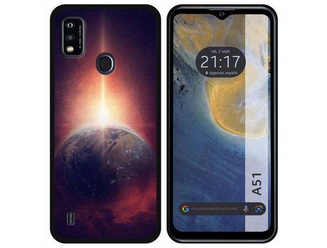 Carcasa ZTE Blade A51 TUMUNDOSMARTPHONE Dibujos Tierra Multicolor