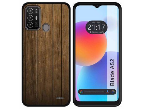 Carcasa ZTE Blade A52 TUMUNDOSMARTPHONE Dibujos Madera Multicolor