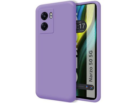 Carcasa Realme Narzo 50 5G TUMUNDOSMARTPHONE Silicona Líquida Morado