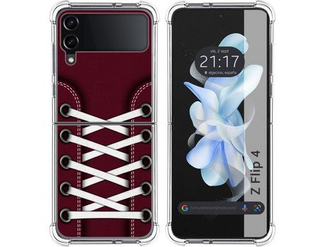 Carcasa Samsung Galaxy Z Flip4 5G TUMUNDOSMARTPHONE Dibujos Antigolpes Zapatillas 17 Multicolor