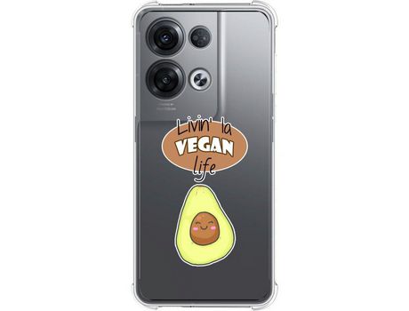 Carcasa Oppo Reno 8 Pro 5G TUMUNDOSMARTPHONE Dibujos Antigolpes Vegan Life Multicolor