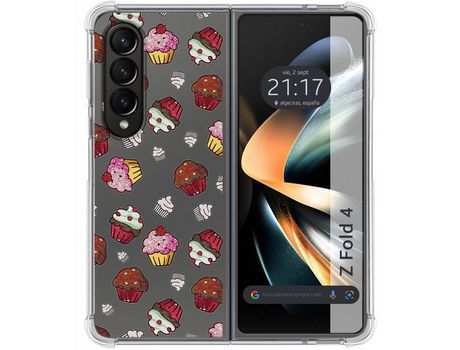 Carcasa Samsung Galaxy Z Fold4 5G TUMUNDOSMARTPHONE Dibujos Antigolpes Muffins Multicolor