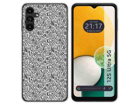 Carcasa Samsung Galaxy A13 5G TUMUNDOSMARTPHONE Dibujos Letras Multicolor