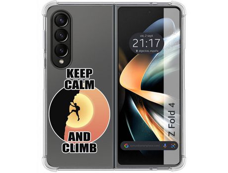 Carcasa Samsung Galaxy Z Fold4 5G TUMUNDOSMARTPHONE Dibujos Antigolpes Hombre Escalada Multicolor