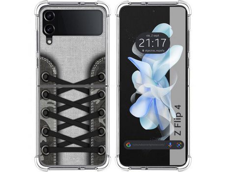 Carcasa Samsung Galaxy Z Flip4 5G TUMUNDOSMARTPHONE Dibujos Antigolpes Zapatillas 16 Multicolor