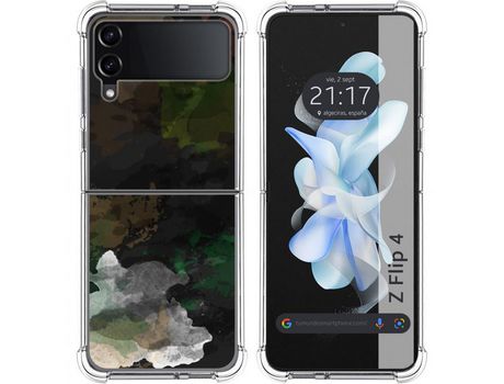 Carcasa Samsung Galaxy Z Flip4 5G TUMUNDOSMARTPHONE Dibujos Antigolpes Acuarela 12 Multicolor