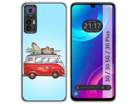Carcasa TCL 30 / 30 5G / 30 Plus TUMUNDOSMARTPHONE Dibujos Furgoneta Multicolor