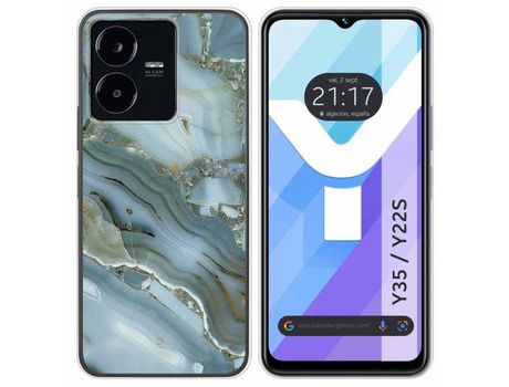 Carcasa Vivo Y35 / Y22S TUMUNDOSMARTPHONE Dibujos Mármol 09 Multicolor