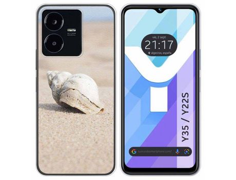 Carcasa Vivo Y35 / Y22S TUMUNDOSMARTPHONE Dibujos Concha Multicolor