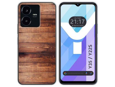 Carcasa Vivo Y35 / Y22S TUMUNDOSMARTPHONE Dibujos Madera 02 Multicolor