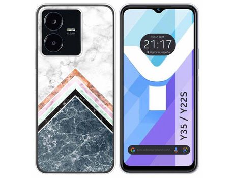 Carcasa Vivo Y35 / Y22S TUMUNDOSMARTPHONE Dibujos Mármol 05 Multicolor