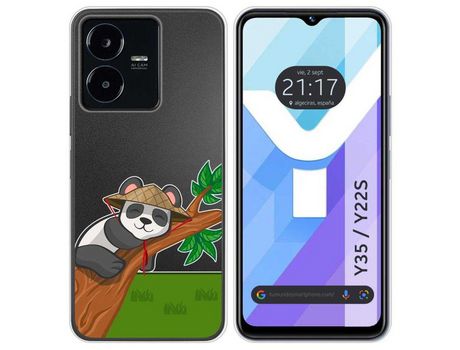 Carcasa Vivo Y35 / Y22S TUMUNDOSMARTPHONE Dibujos Transparente Panda Multicolor
