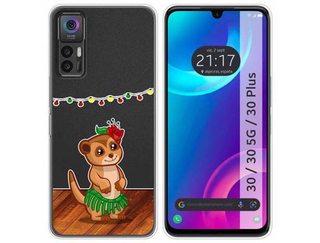Carcasa TCL 30 / 30 5G / 30 Plus TUMUNDOSMARTPHONE Dibujos Transparente Suricata Multicolor