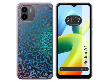 Carcasa Xiaomi Redmi A1 TUMUNDOSMARTPHONE Dibujos Transparente Mandala Multicolor