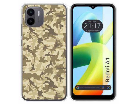Carcasa Xiaomi Redmi A1 TUMUNDOSMARTPHONE Dibujos Sand Camuflaje Multicolor